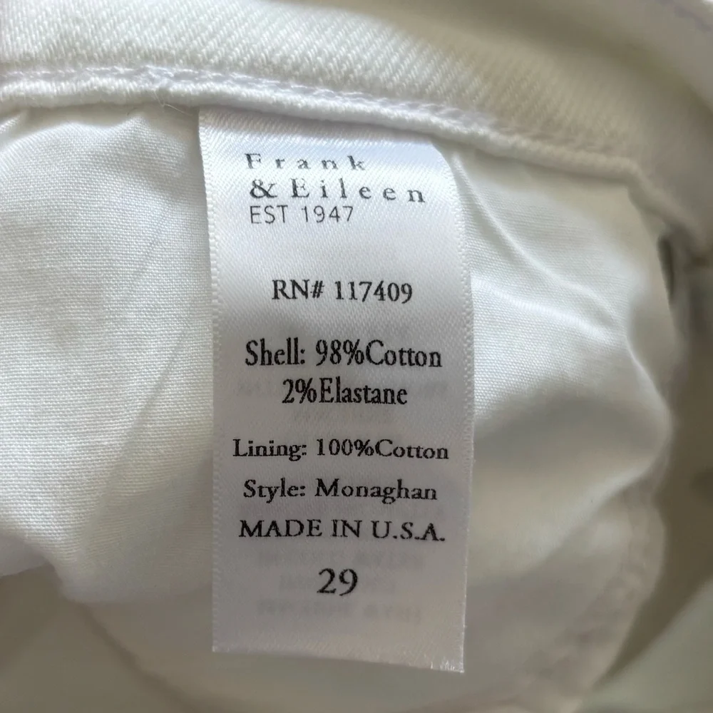 FRANK & EILEEN MONAGHAN Classic Jeans Size 29 Modern Chic Effortless Casual Cool - Picture 4 of 9
